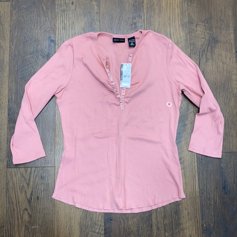 Medium New York & Company 3/4 Sleeve Shirt
